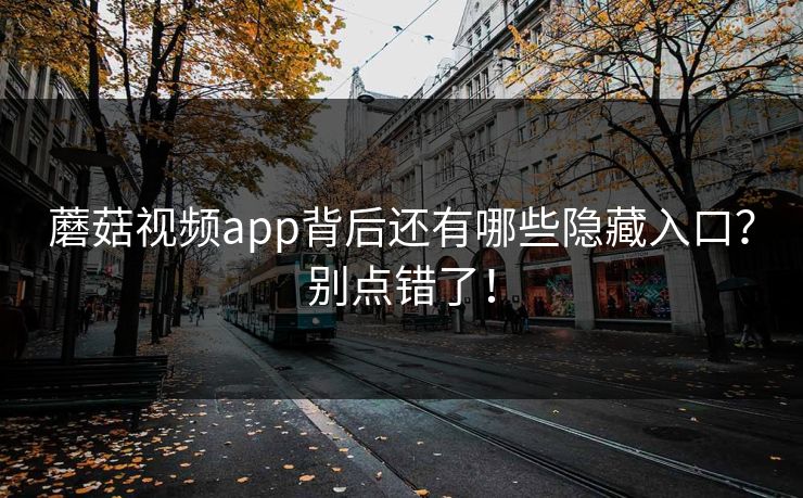 蘑菇视频app背后还有哪些隐藏入口？别点错了！